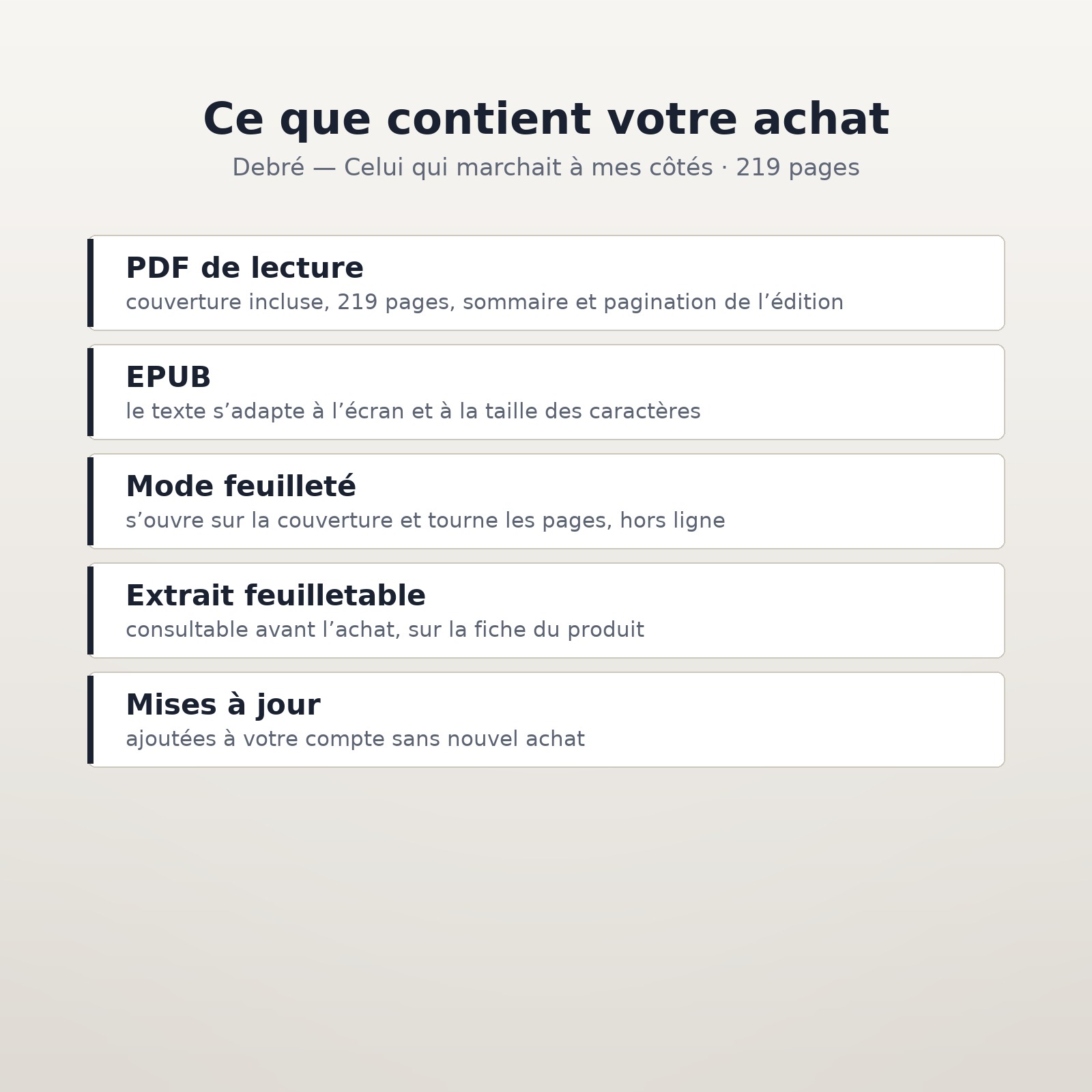 debré — celui qui marchait à mes côtés — les formats inclus dans l’achat Debré — Celui qui marchait à mes côtés — les formats inclus dans l’achat