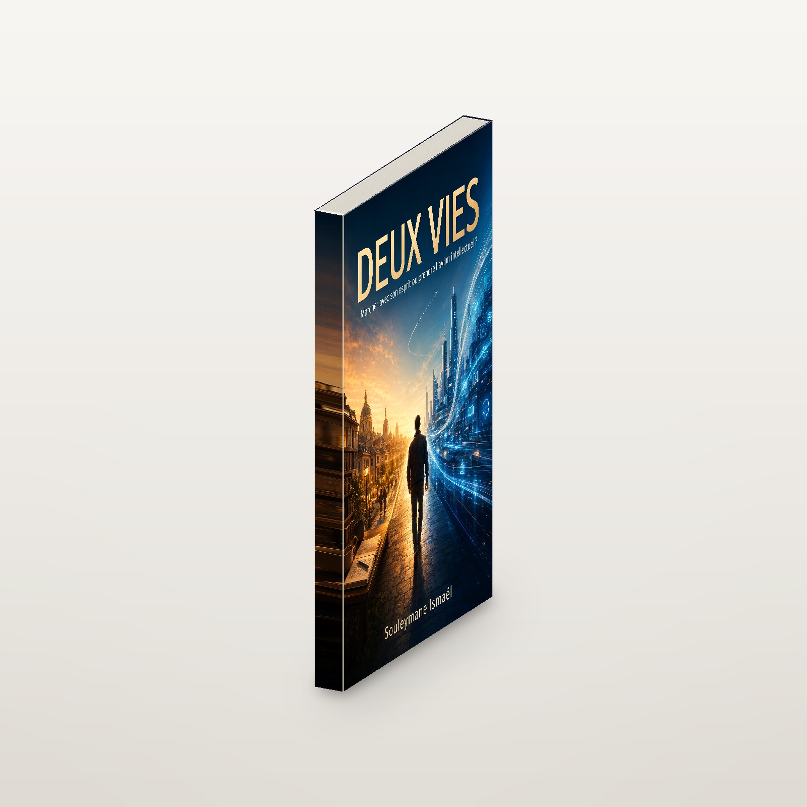 deux vies — version 1 (gratuite) — le dos et l’épaisseur du livre Deux vies — version 1 (gratuite) — le dos et l’épaisseur du livre