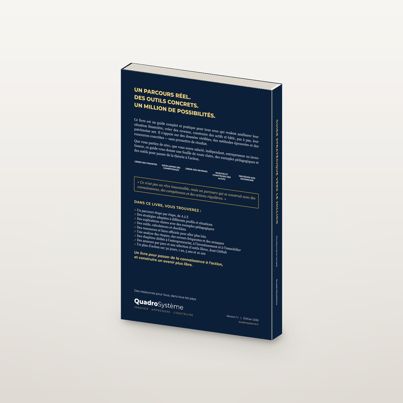 guide stratégique vers le million — quatrième de couverture Guide stratégique vers le million — quatrième de couverture