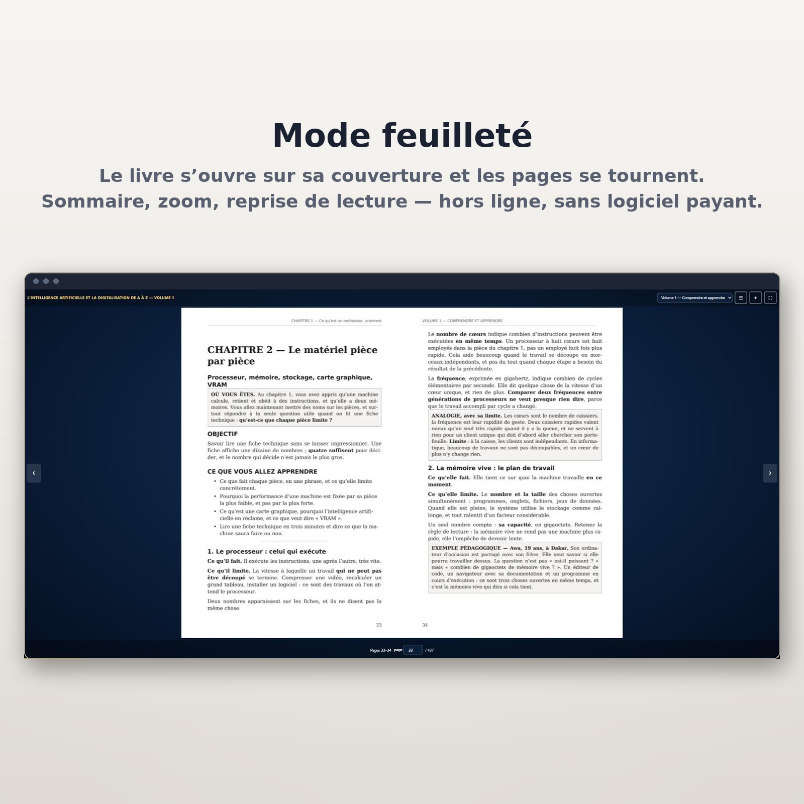 Volume 1 — le mode feuilleté inclus Volume 1 — le mode feuilleté inclus