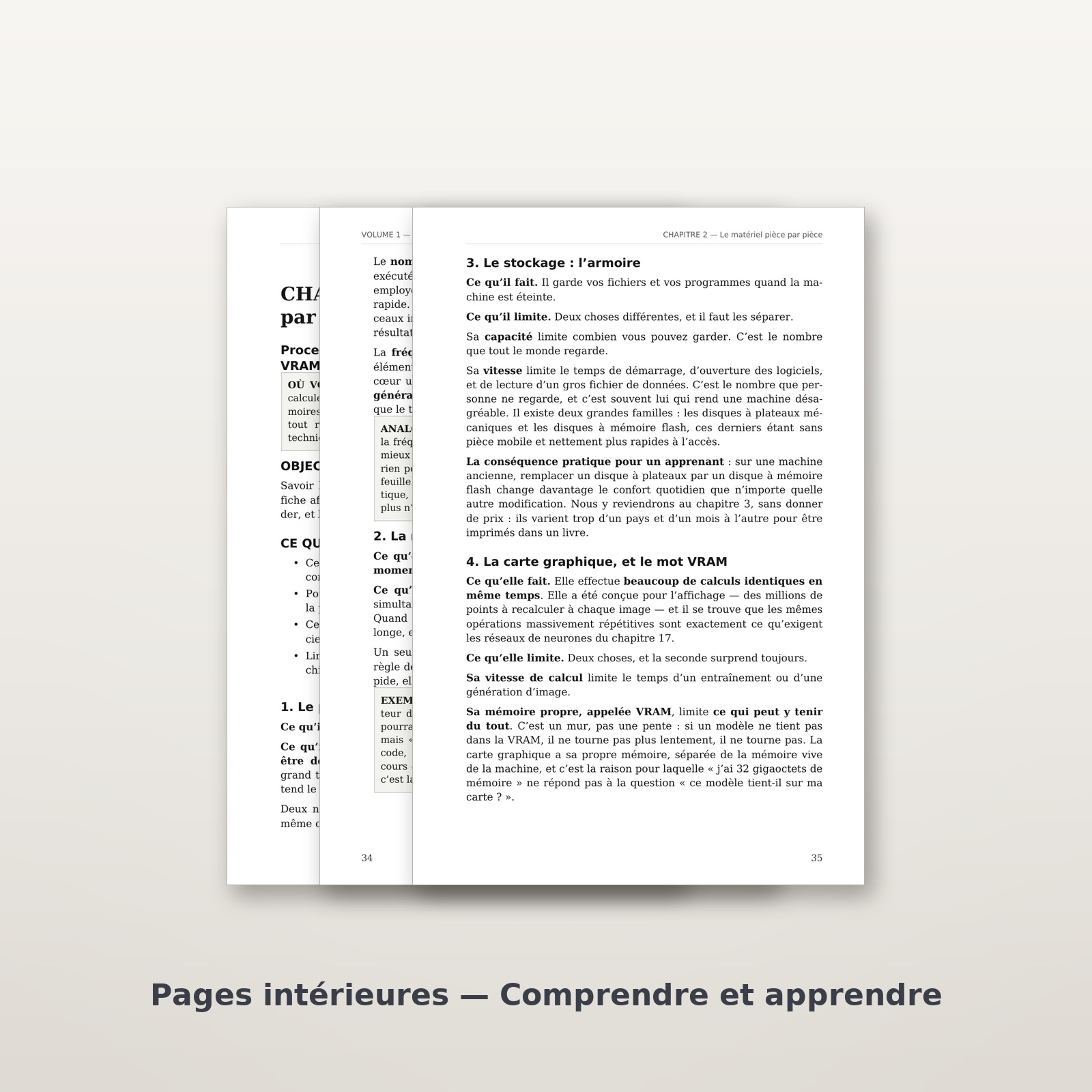 Volume 1 — pages intérieures réelles Volume 1 — pages intérieures réelles