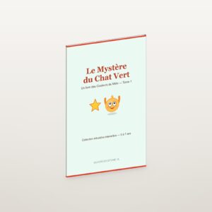 Le Mystère du Chat Vert — Tome 1 — le livre fermé, en perspective