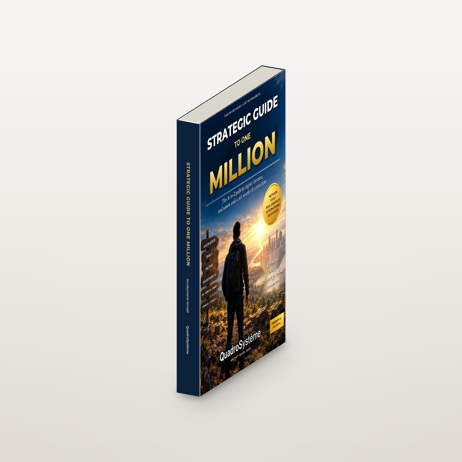 strategic guide to one million — spine and thickness of the book Strategic Guide to One Million — spine and thickness of the book